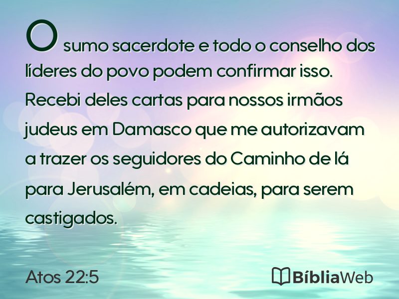 Atos 22:5 em imagem para compartilhar