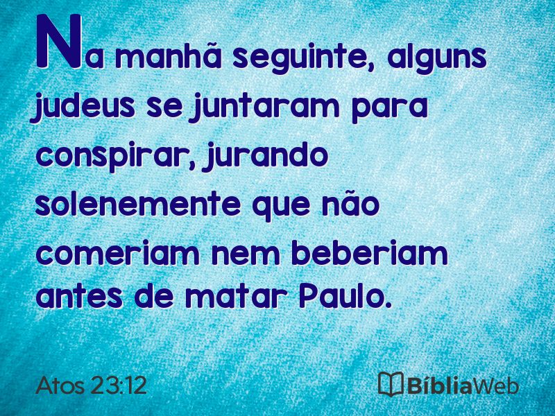 Atos 23:12 em imagem para compartilhar