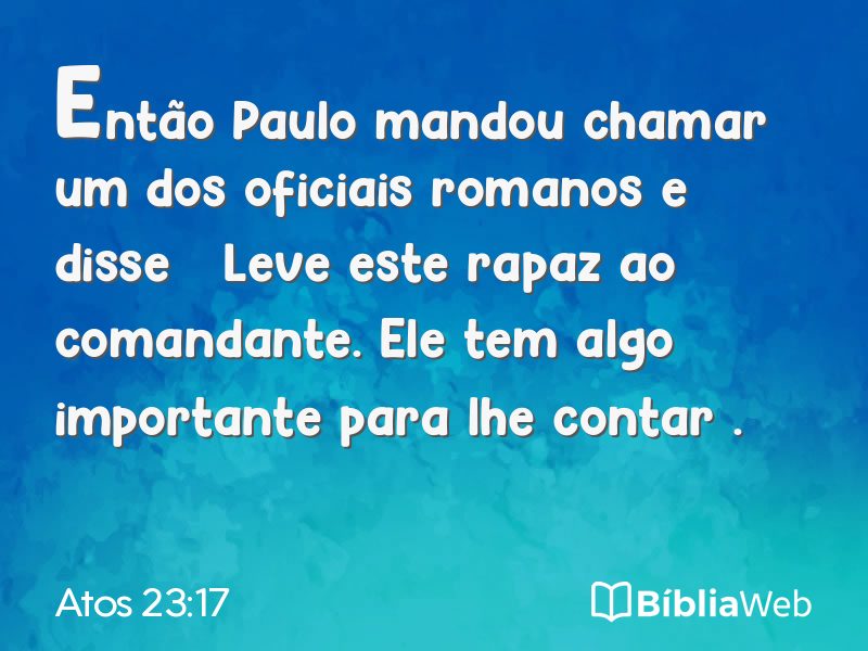 Atos 23:17 em imagem para compartilhar