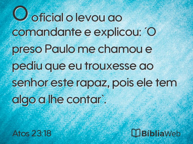Atos 23:18 em imagem para compartilhar