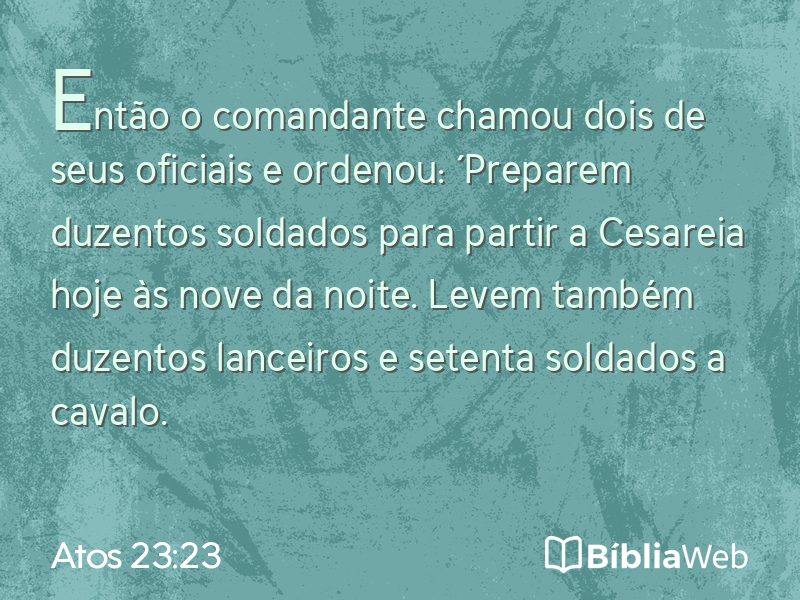 Atos 23:23 em imagem para compartilhar