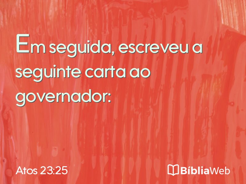 Atos 23:25 em imagem para compartilhar