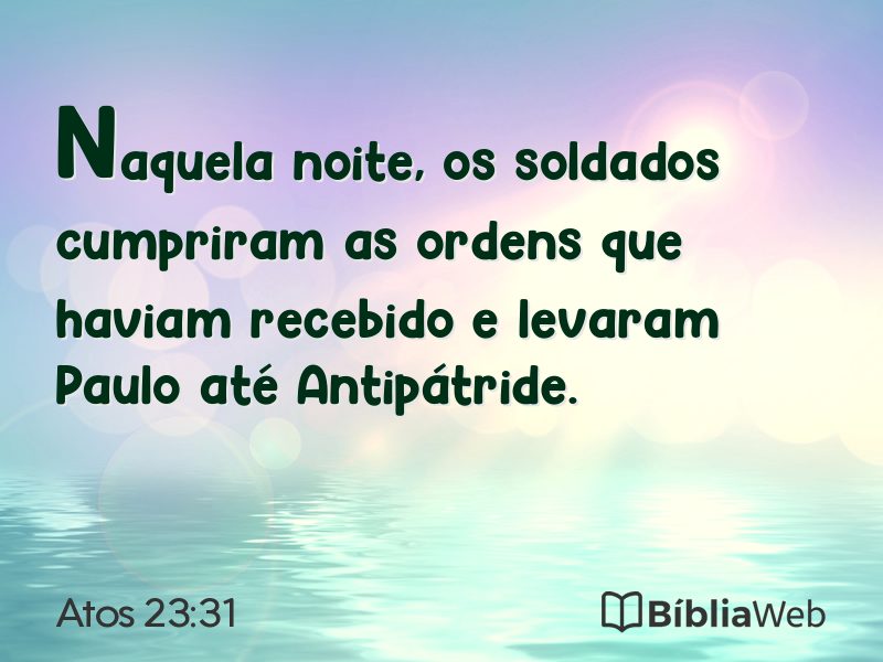 Atos 23:31 em imagem para compartilhar