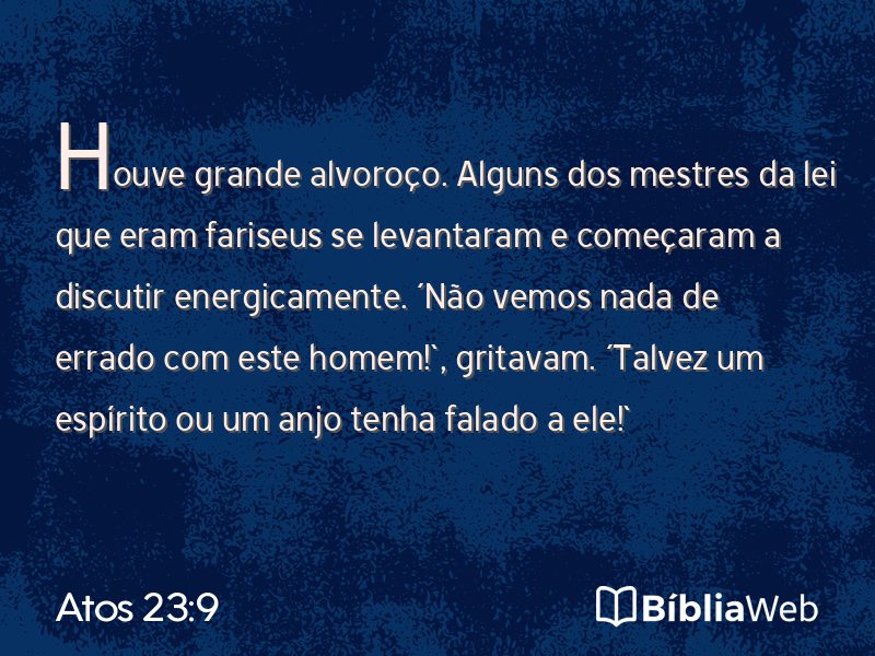 Atos 23:9 em imagem para compartilhar