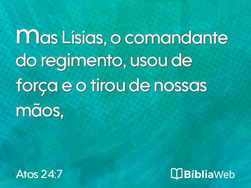 Atos 24:7 em imagem para compartilhar