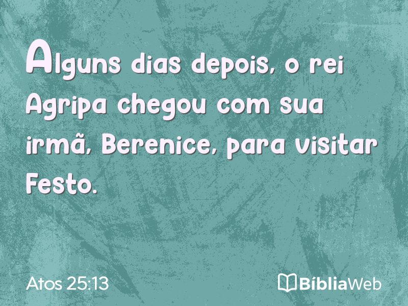 Atos 25:13 em imagem para compartilhar