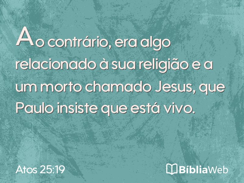 Atos 25:19 em imagem para compartilhar