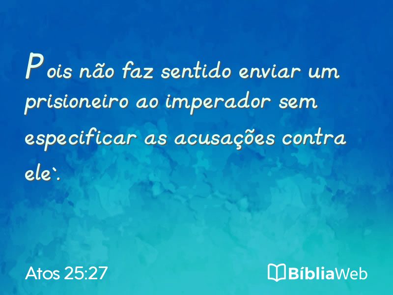 Atos 25:27 em imagem para compartilhar