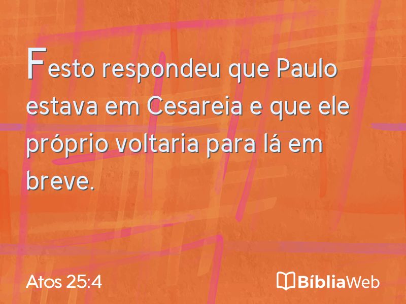 Atos 25:4 em imagem para compartilhar