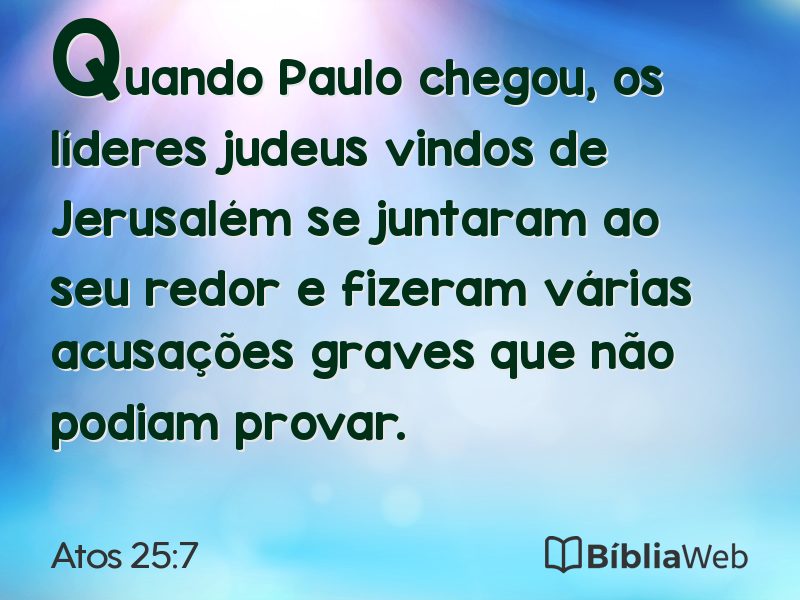 Atos 25:7 em imagem para compartilhar