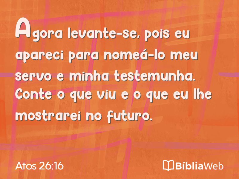 Atos 26:16 em imagem para compartilhar