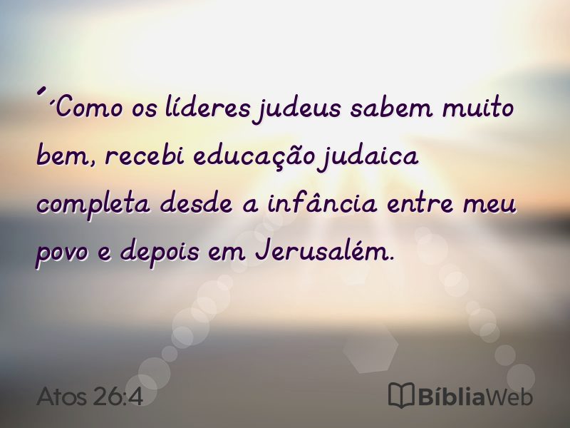 Atos 26:4 em imagem para compartilhar