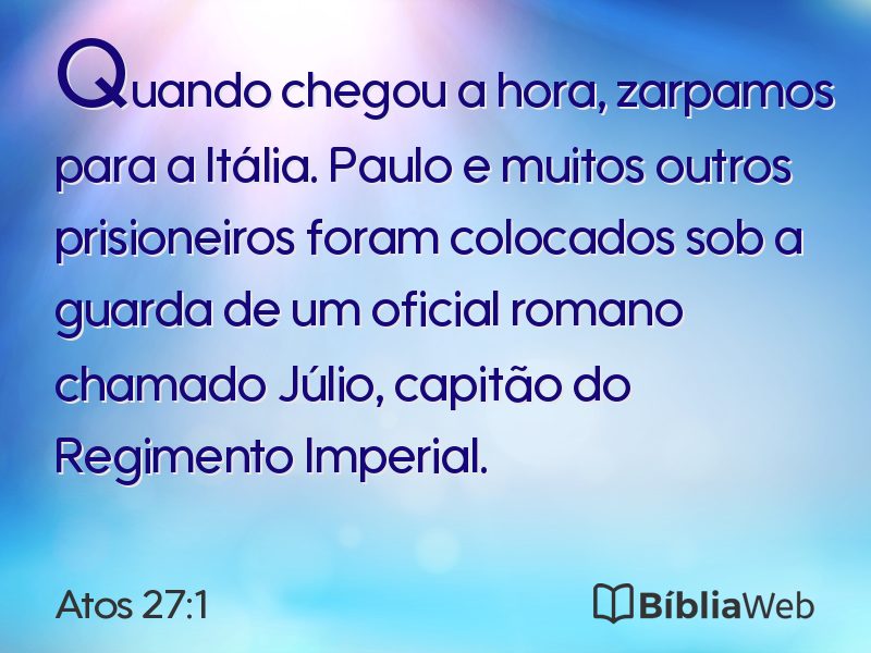 Atos 27:1 em imagem para compartilhar