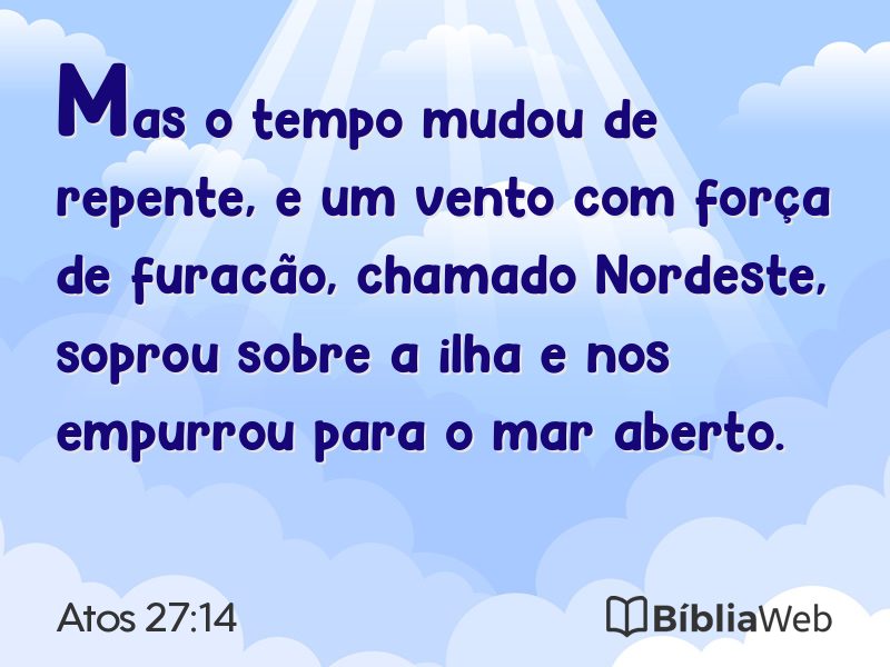 Atos 27:14 em imagem para compartilhar