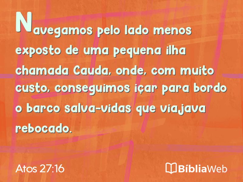Atos 27:16 em imagem para compartilhar