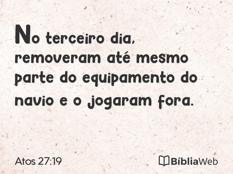 Atos 27:19 em imagem para compartilhar