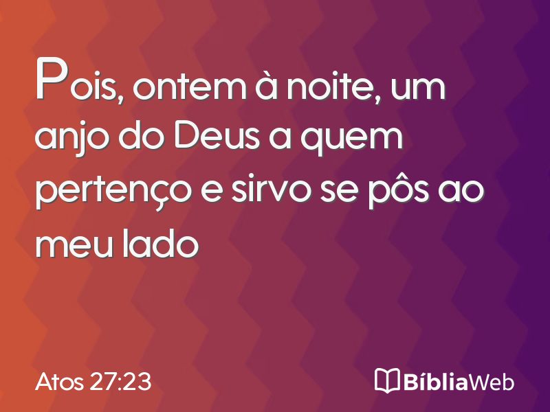 Atos 27:23 em imagem para compartilhar