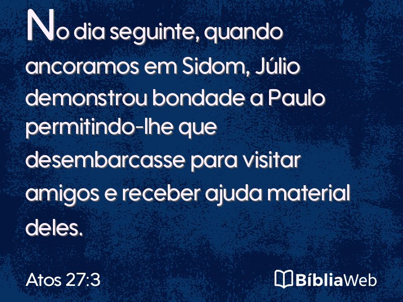 Atos 27:3 em imagem para compartilhar