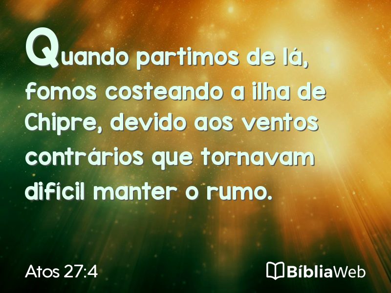 Atos 27:4 em imagem para compartilhar