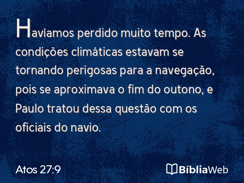 Atos 27:9 em imagem para compartilhar