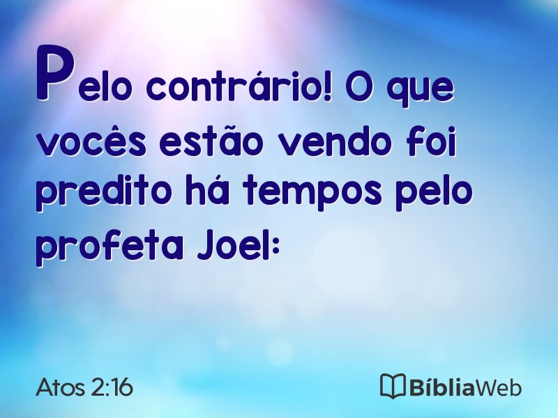 Atos 2:16 em imagem para compartilhar