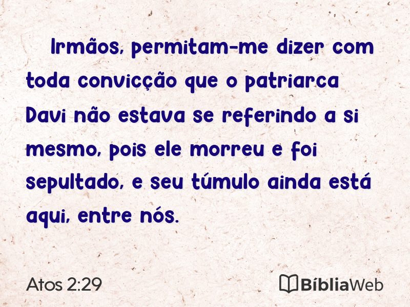 Atos 2:29 em imagem para compartilhar