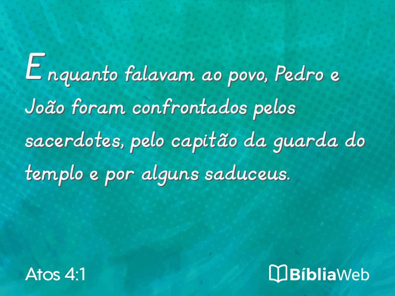 Atos 4:1 em imagem para compartilhar