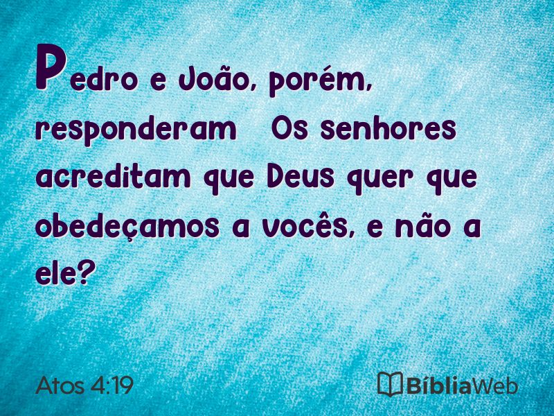 Atos 4:19 em imagem para compartilhar