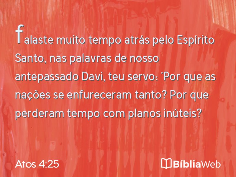 Atos 4:25 em imagem para compartilhar