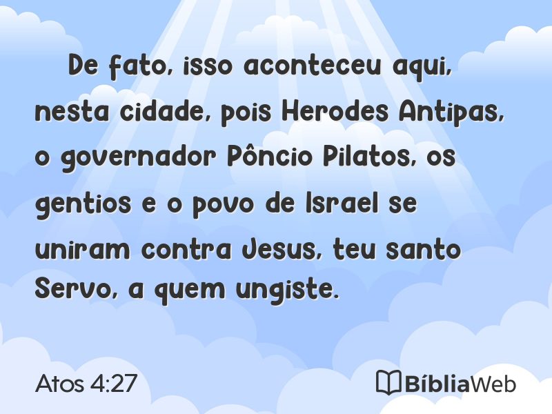 Atos 4:27 em imagem para compartilhar