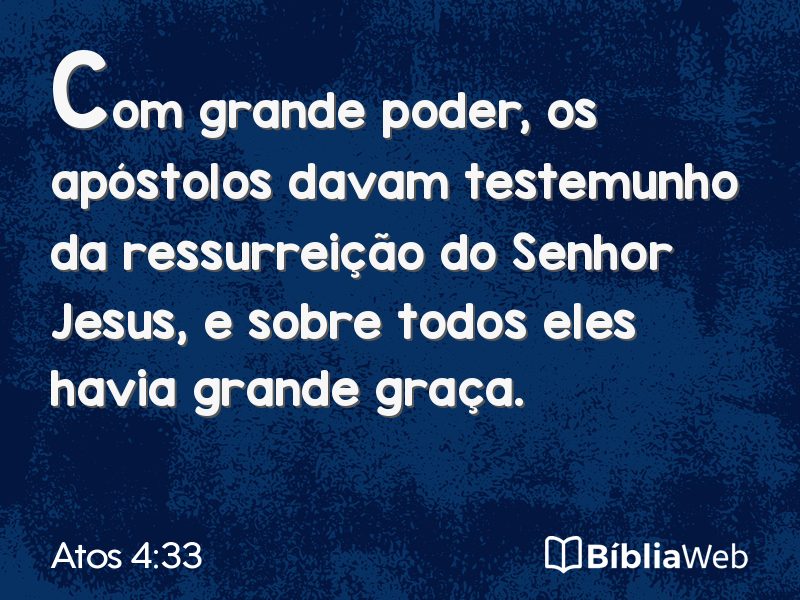 Atos 4:33 em imagem para compartilhar