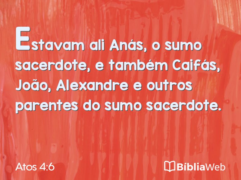 Atos 4:6 em imagem para compartilhar