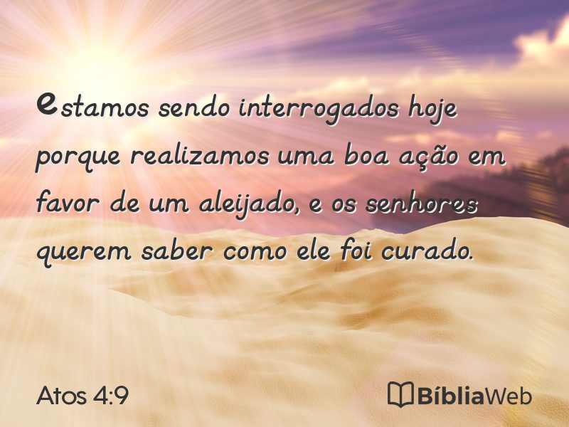 Atos 4:9 em imagem para compartilhar