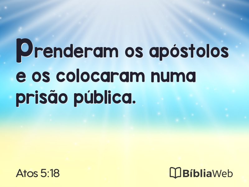 Atos 5:18 em imagem para compartilhar