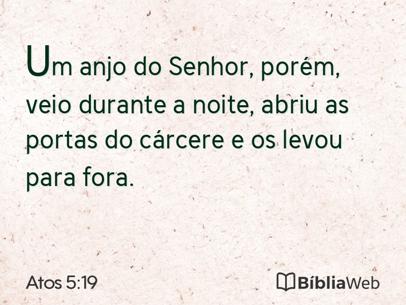 Atos 5:19 em imagem para compartilhar