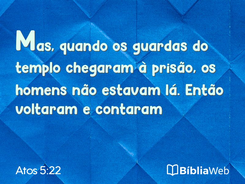 Atos 5:22 em imagem para compartilhar