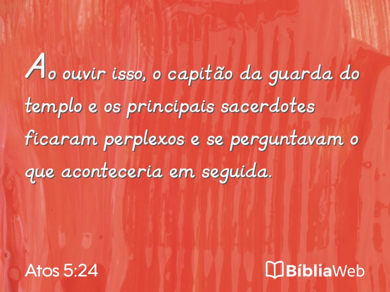 Atos 5:24 em imagem para compartilhar