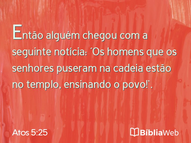 Atos 5:25 em imagem para compartilhar