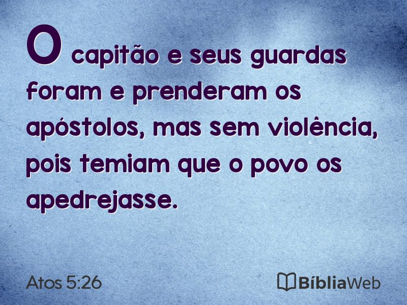 Atos 5:26 em imagem para compartilhar