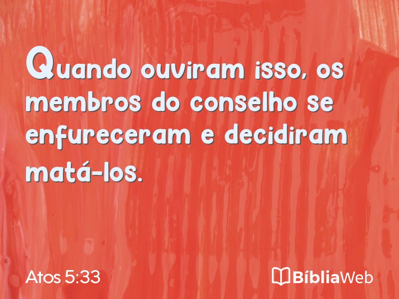Atos 5:33 em imagem para compartilhar