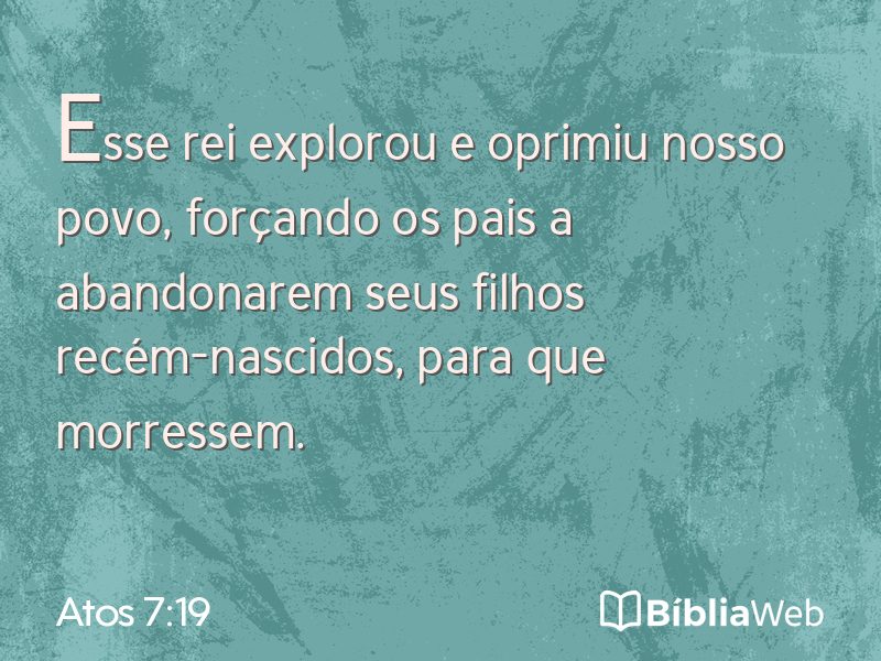 Atos 7:19 em imagem para compartilhar