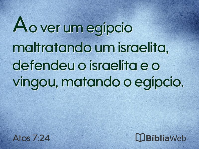 Atos 7:24 em imagem para compartilhar