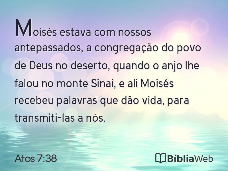 Atos 7:38 em imagem para compartilhar