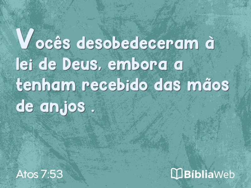 Atos 7:53 em imagem para compartilhar