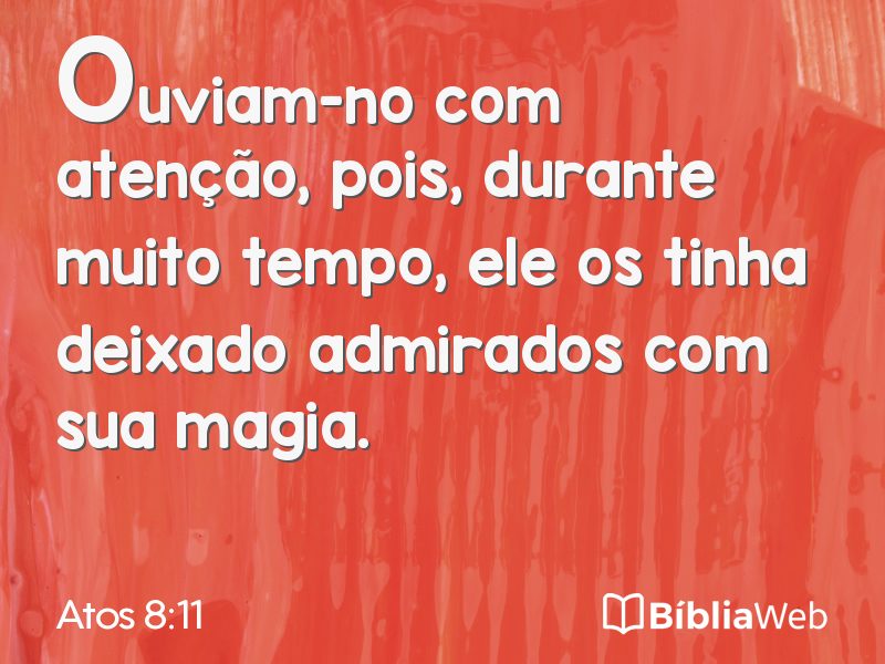 Atos 8:11 em imagem para compartilhar