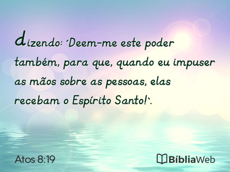 Atos 8:19 em imagem para compartilhar
