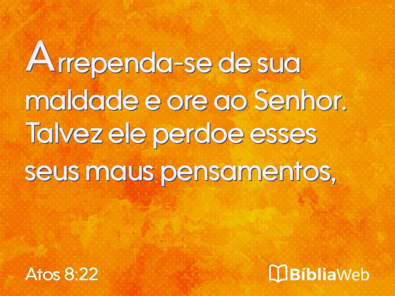 Atos 8:22 em imagem para compartilhar