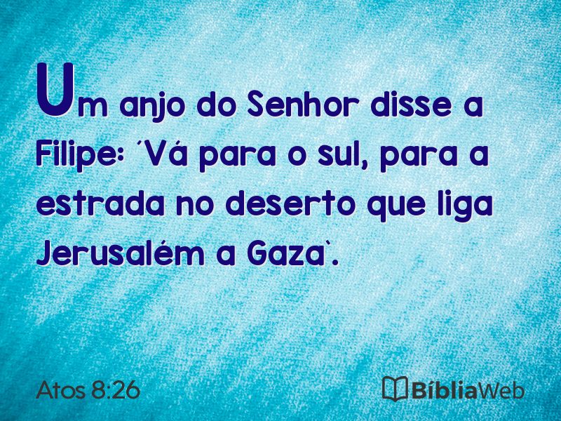 Atos 8:26 em imagem para compartilhar