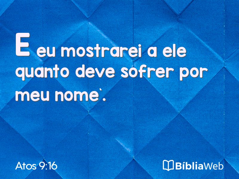 Atos 9:16 em imagem para compartilhar