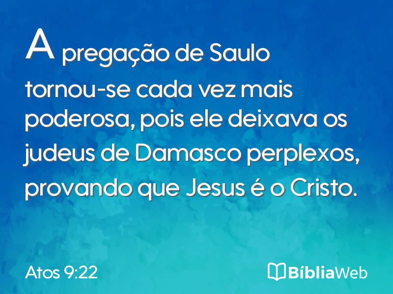 Atos 9:22 em imagem para compartilhar